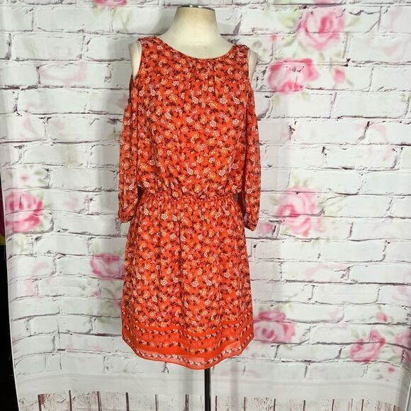 Max Studio nwt cold shoulder bohemian print sundress - Picture 2 of 11